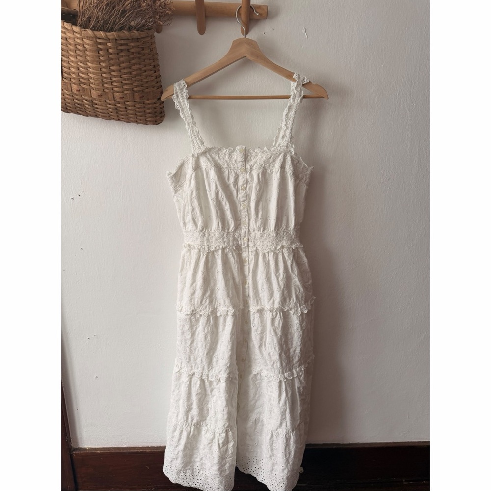 Gap x Doen White Eyelet Midi Dress
